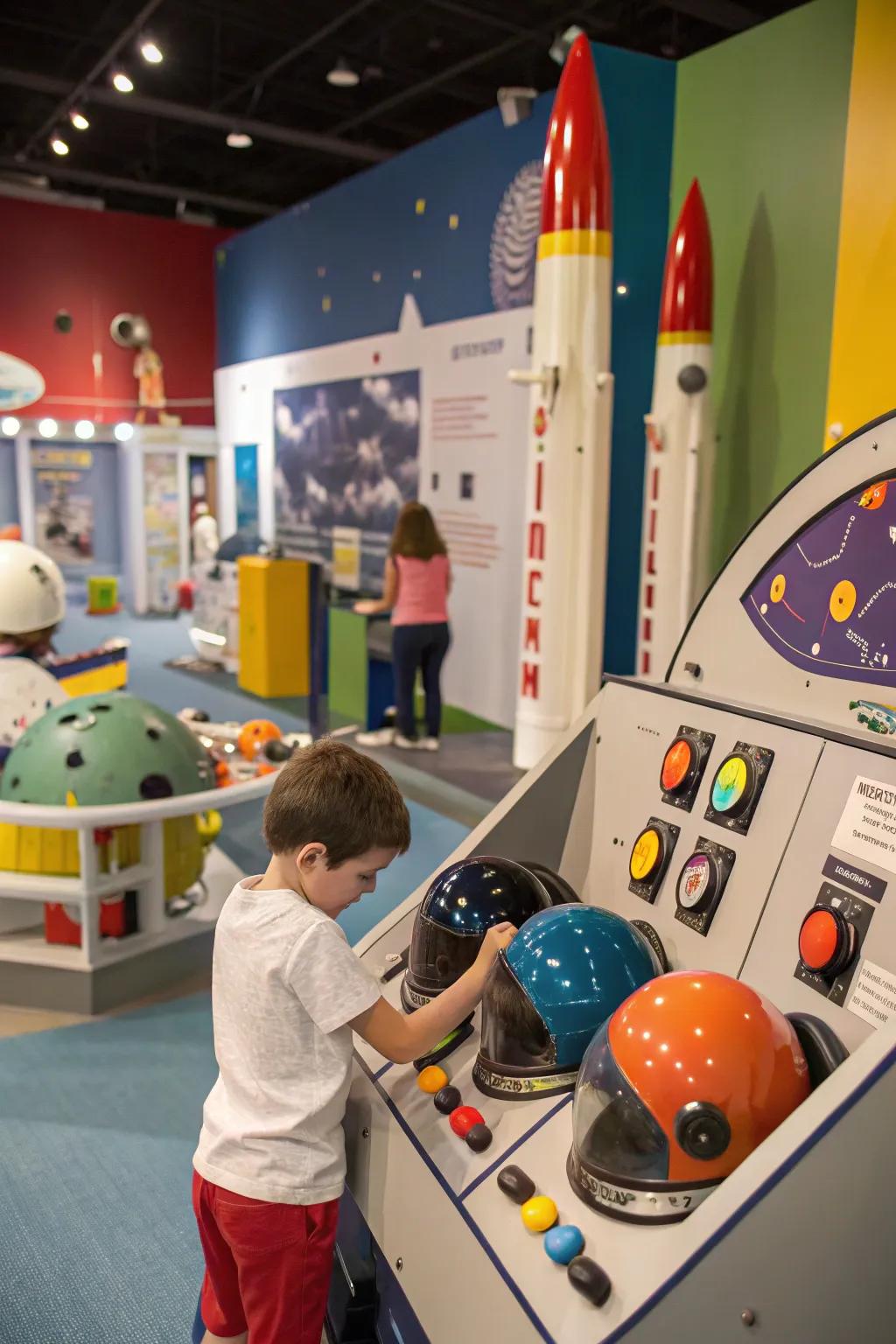 Explore the cosmos with a space station play center.