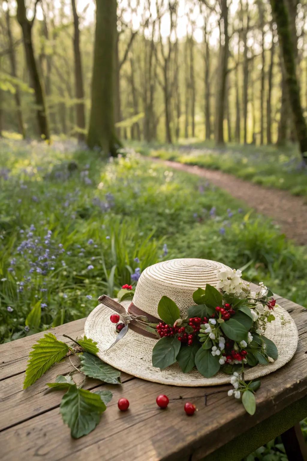 A nature-inspired Easter bonnet that embraces the beauty of spring.