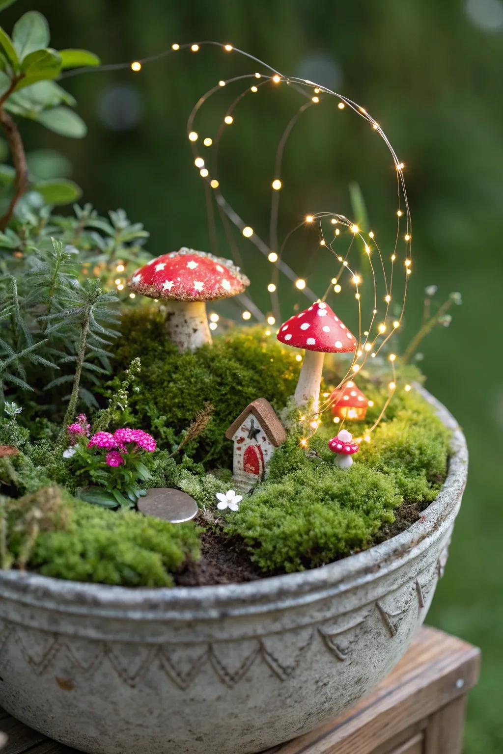 Fairy tale fantasy planters enchant with whimsical touches.