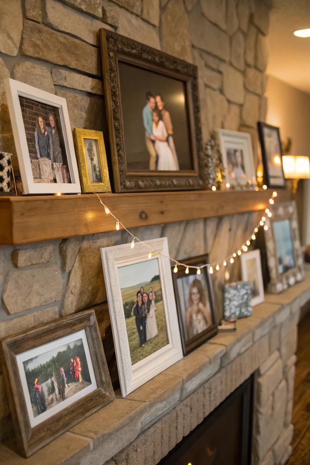 Upcycled picture frames offer a sustainable way to display memories.