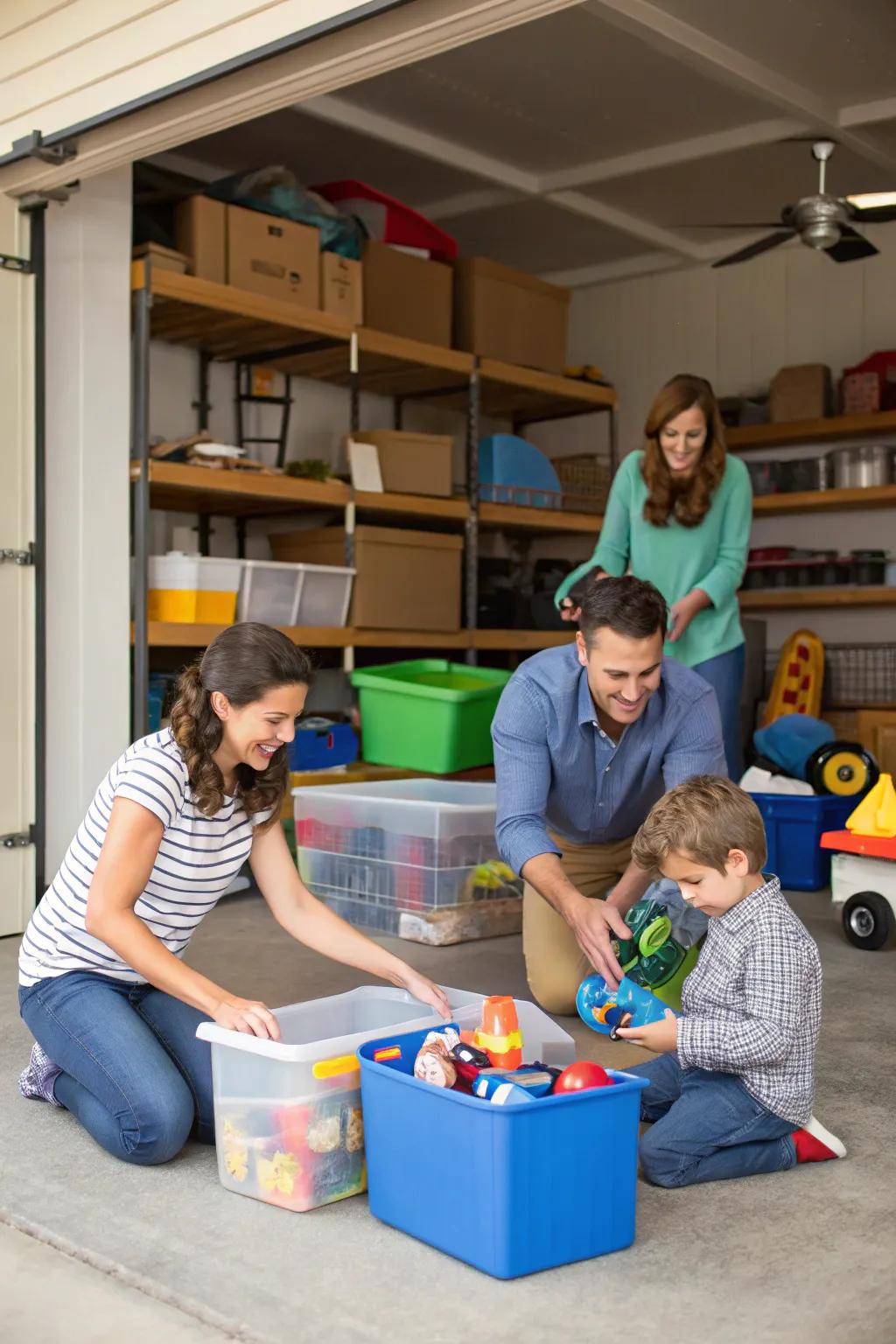 Involving kids in the organization process encourages them to maintain tidiness.