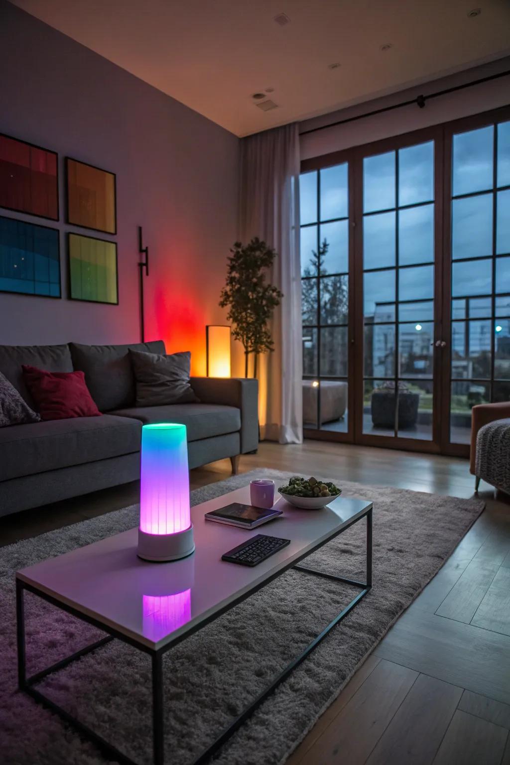 A customizable smart light that transforms the ambiance of their home.