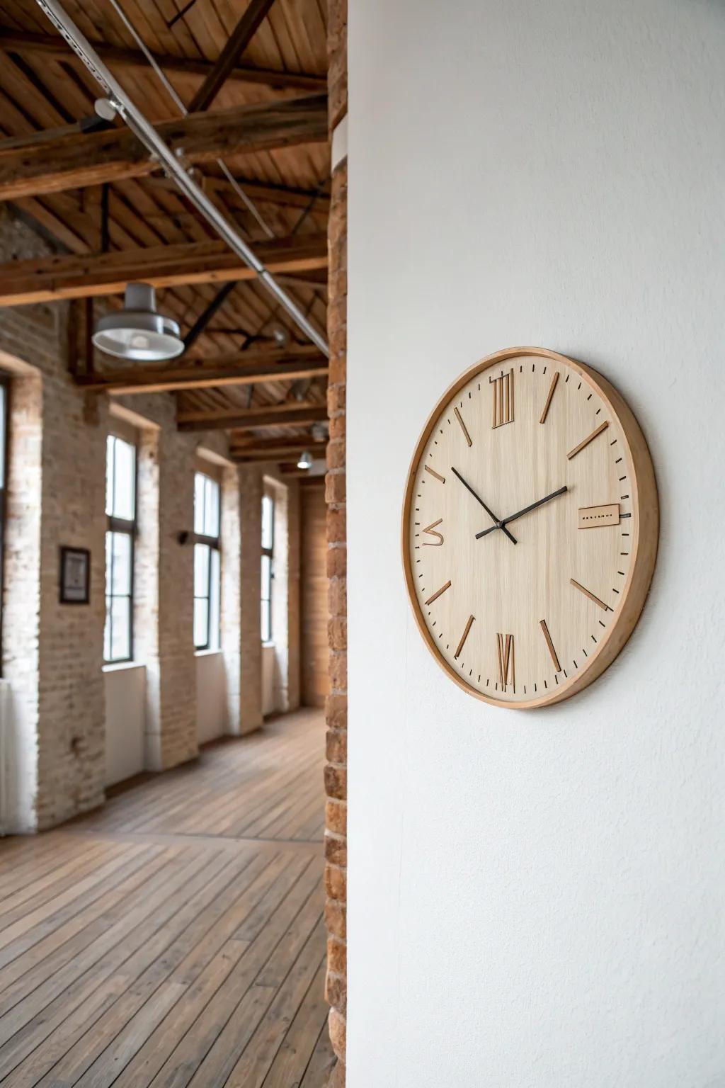 Keep time in style with a modern decoupaged wall clock.