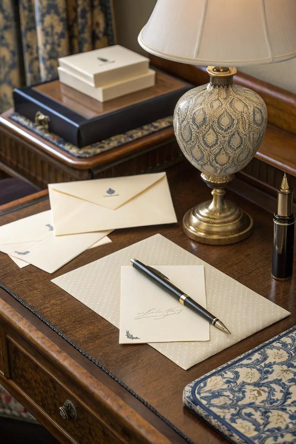 Express yourself with personalized stationery.