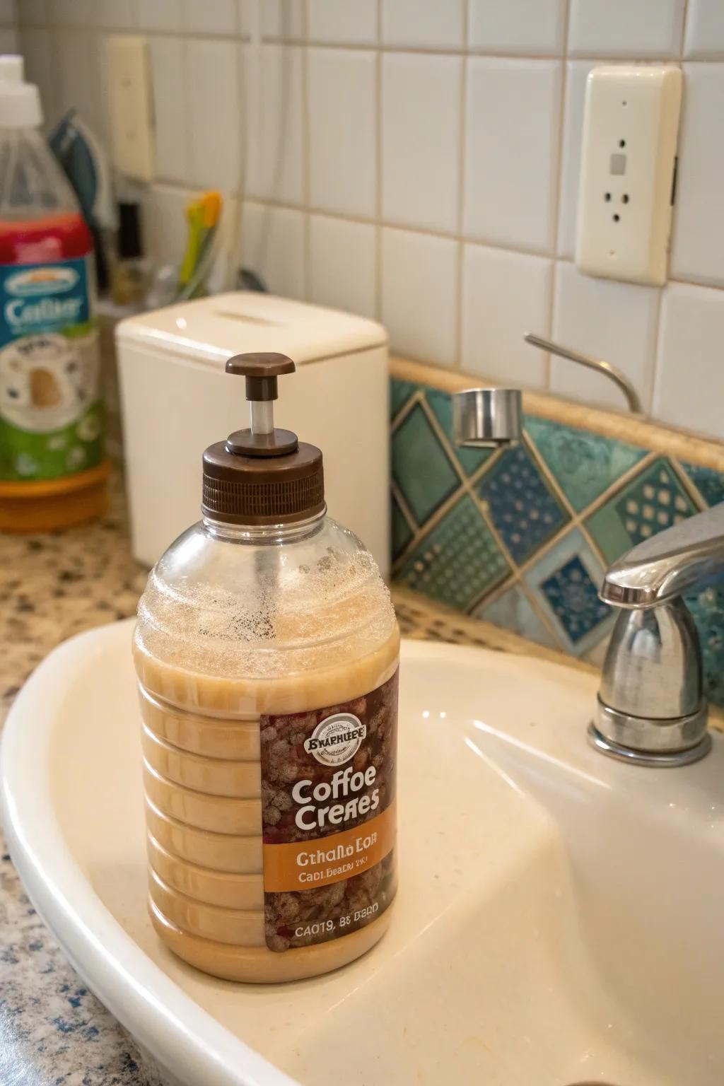 Add style to your sink area with this DIY soap dispenser.