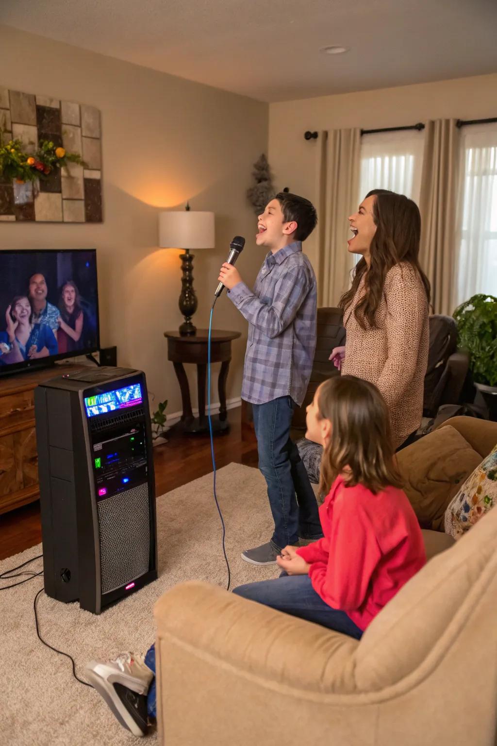 A karaoke night brings music and joy to your Mother's Day celebration.