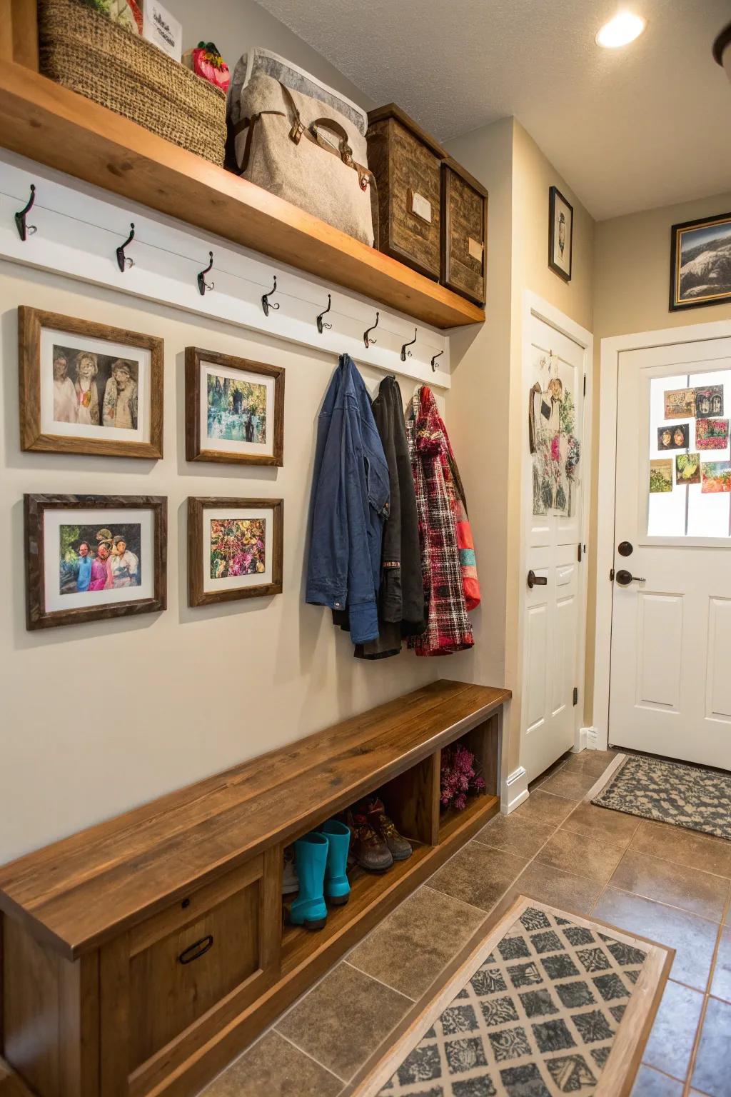 Personal touches make your mudroom feel intimate and reflect your personality.