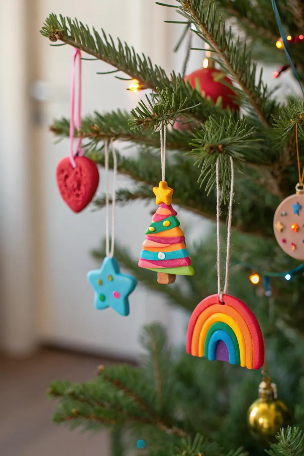 Celebrate the season with festive polymer clay ornaments.