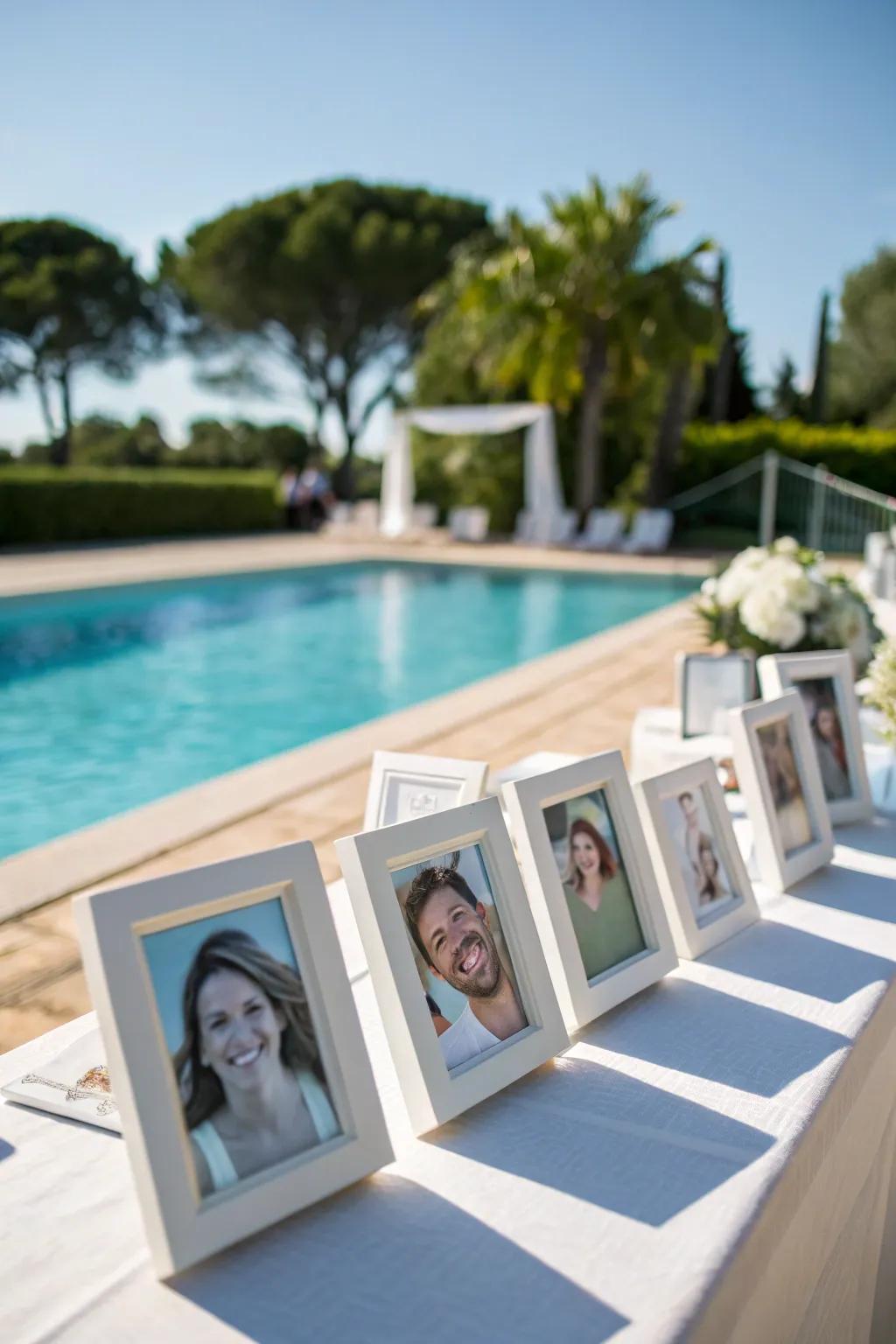 Personalized photo frames capture cherished memories.