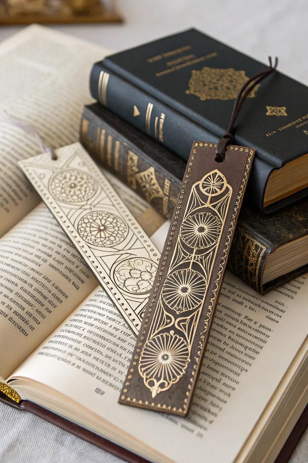 Custom bookmarks: a thoughtful gift for book-loving guests.