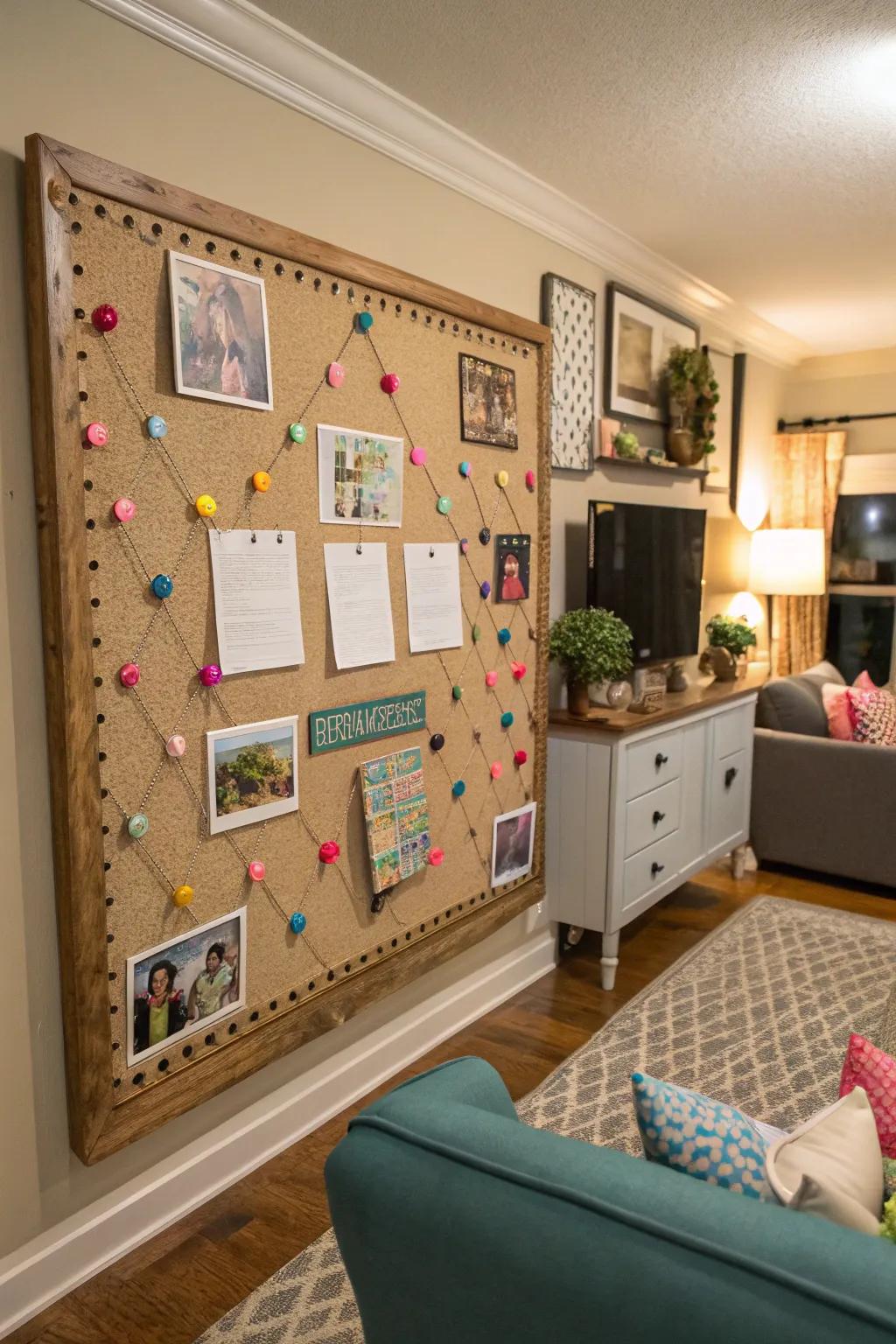 Reflect your creativity with a DIY bulletin board.