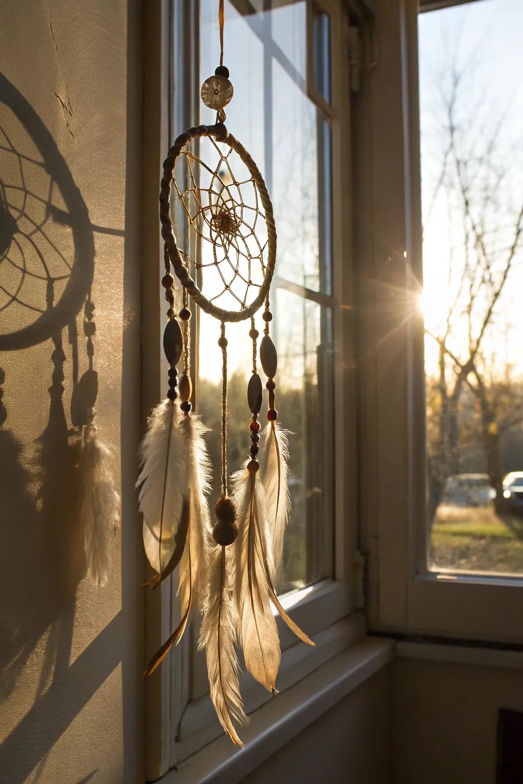 A dream catcher kit offers a creative and meaningful crafting experience.