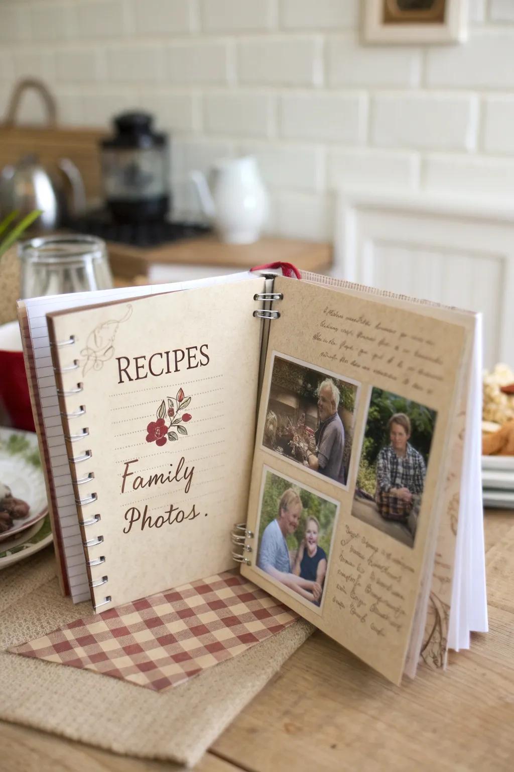 A heritage cookbook preserving family recipes and stories.