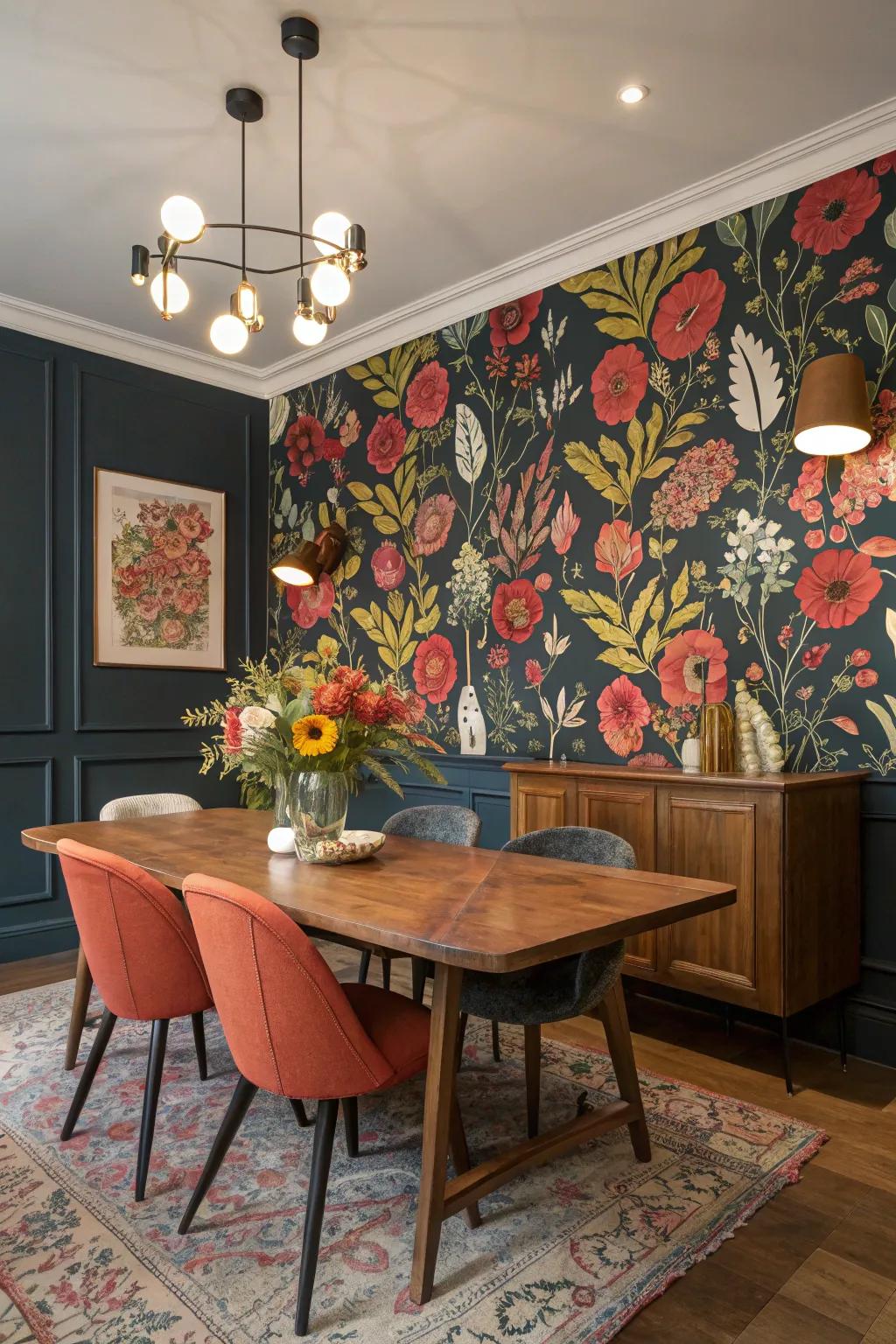 Transform your space with bold, statement wallpaper.