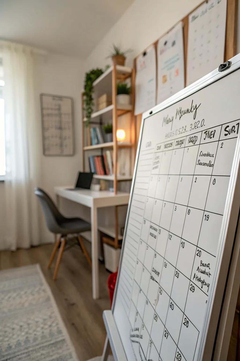 Monthly reflection spaces on your calendar encourage insight and growth.