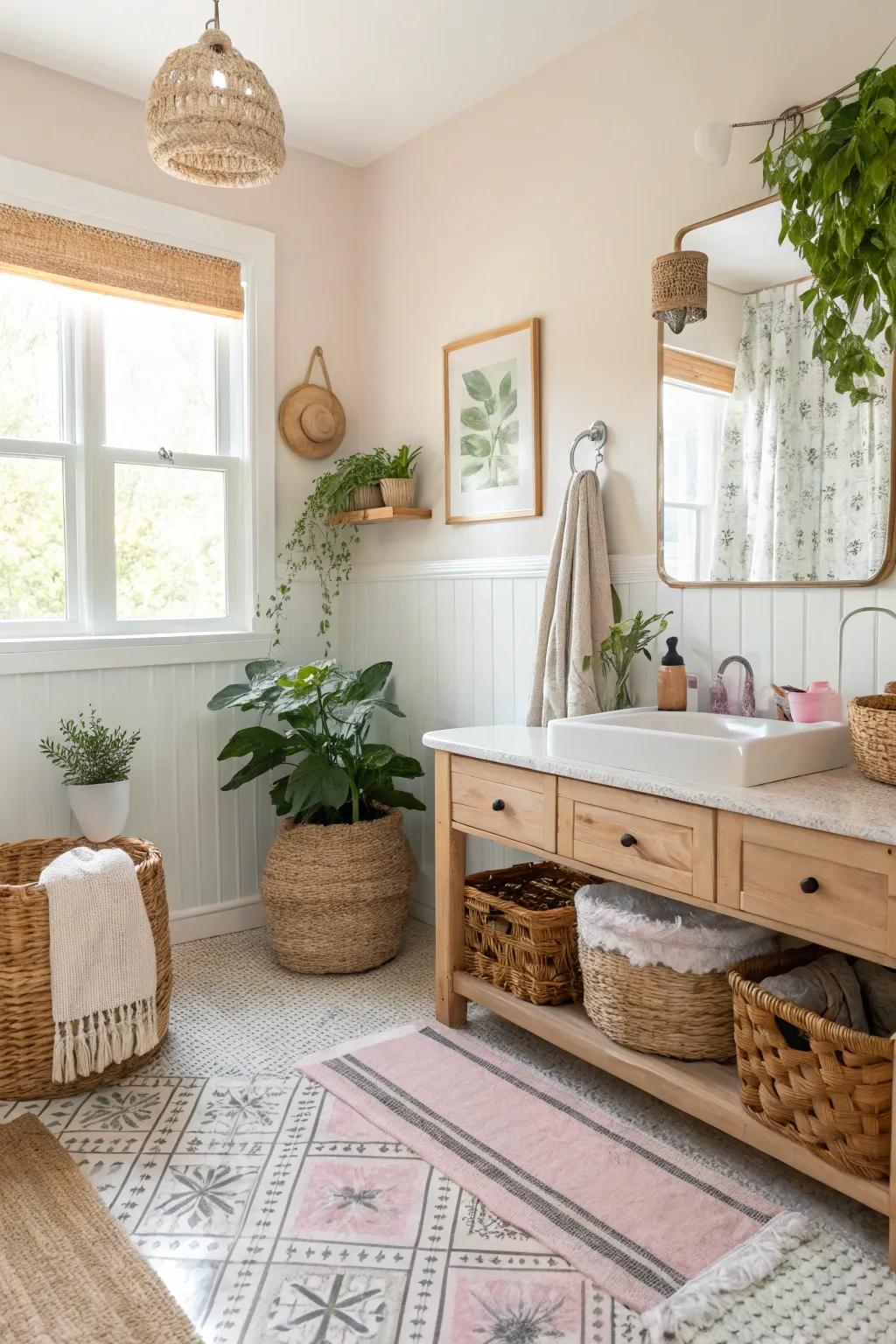 Natural light enhances the openness and warmth of your bathroom.