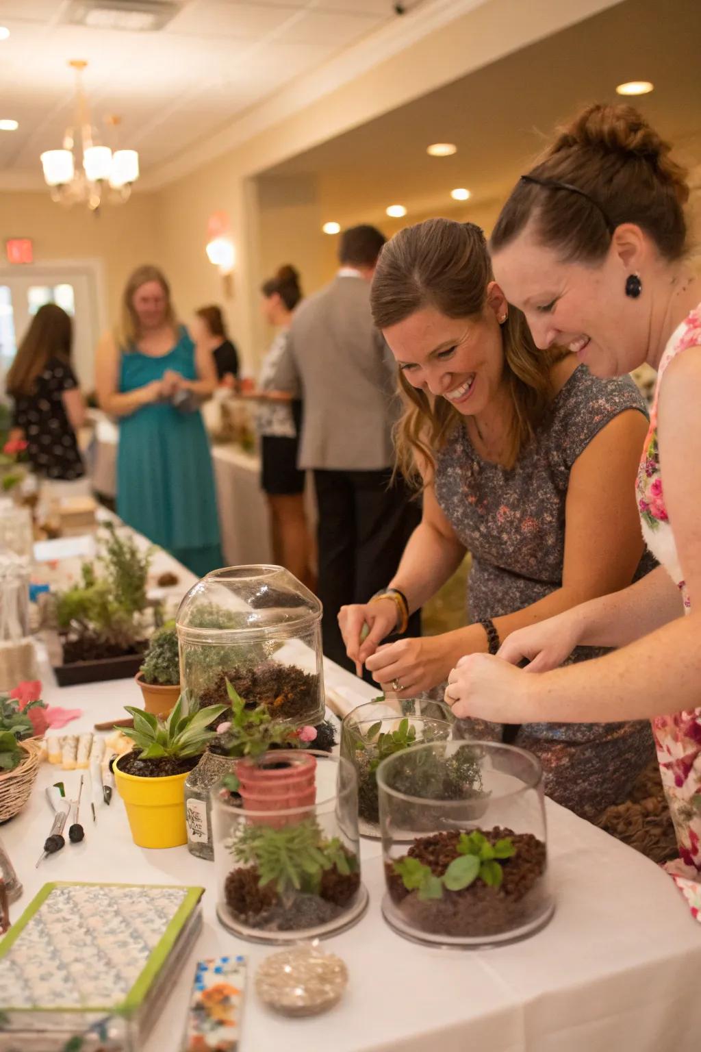 Bring nature indoors with a DIY terrarium station.