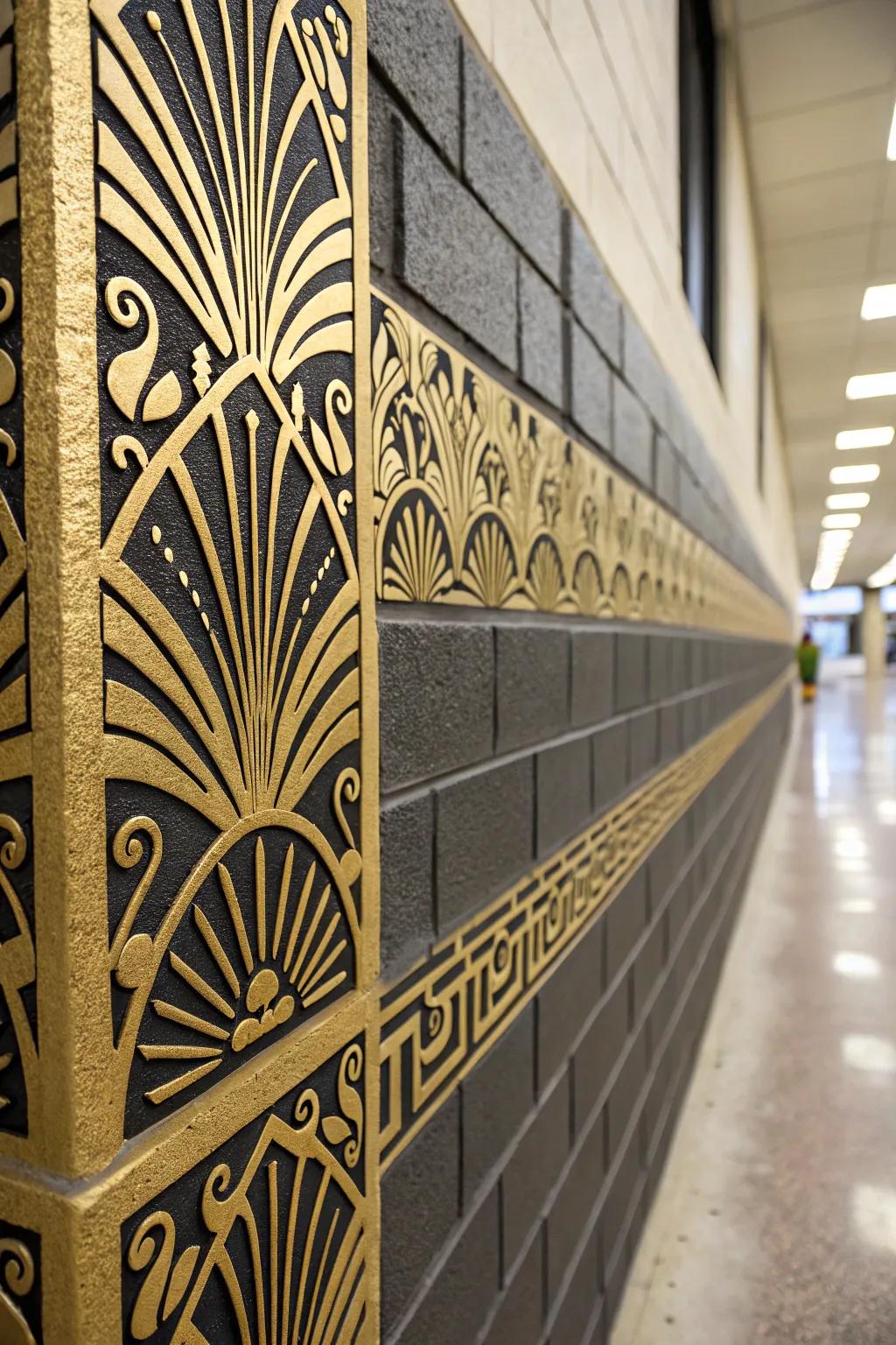 Art Deco patterns bring glamour and luxury to any space.