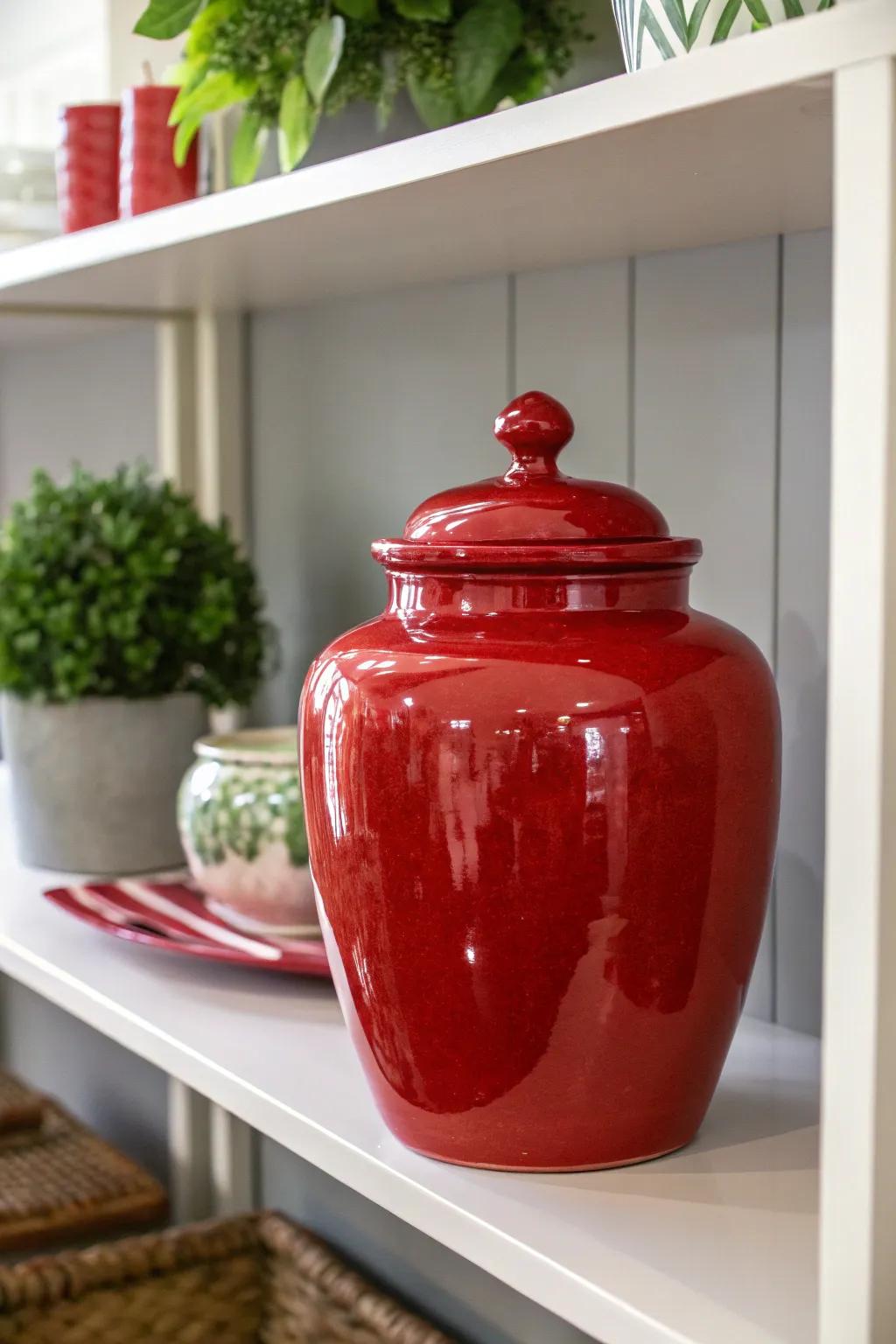 A polished red ware jar: simplicity and elegance in one.