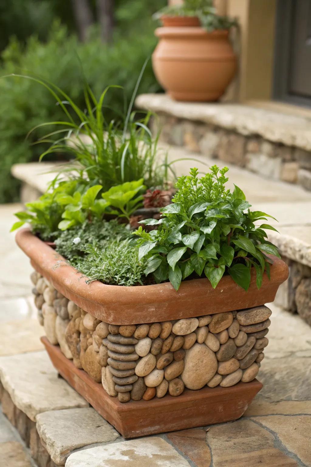 Natural elegance planters offer a grounded and serene aesthetic.