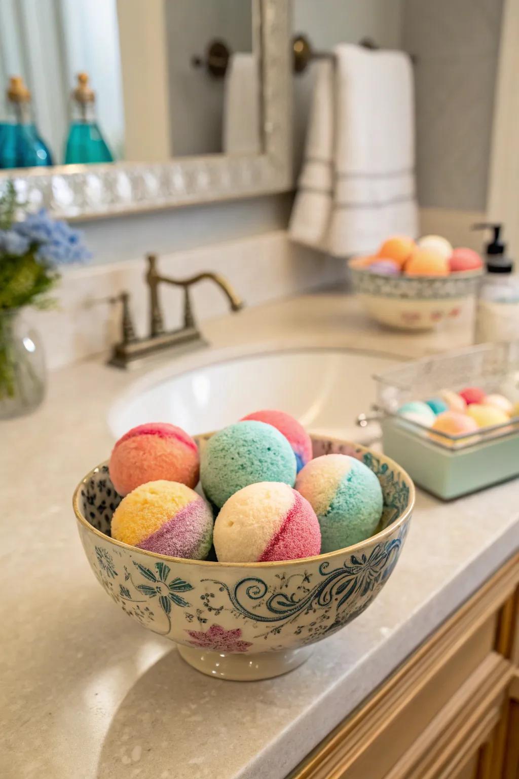 DIY bath bombs turn any bath into a luxurious experience.