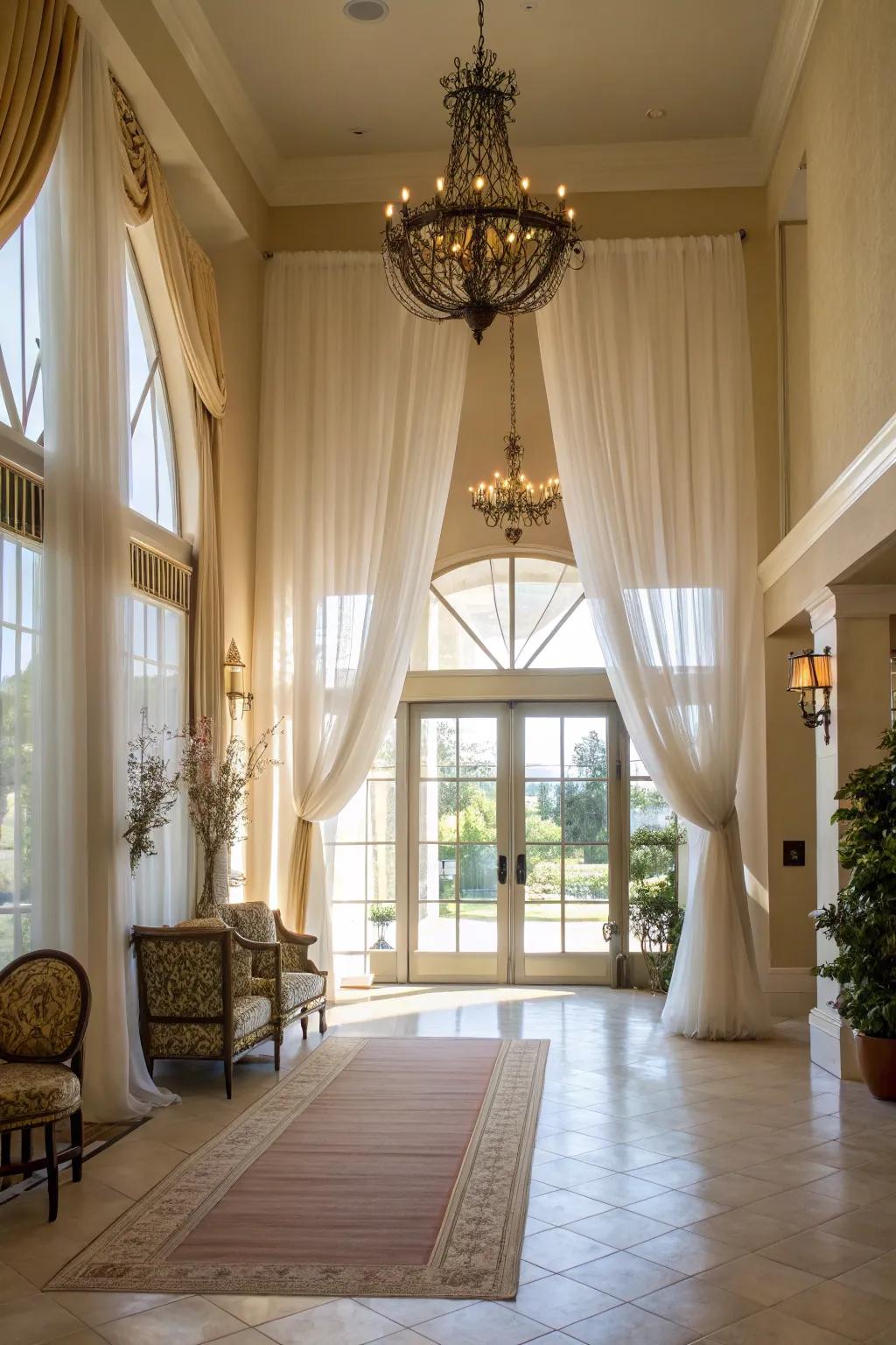 Natural light enhances the brightness and openness of this inviting foyer.