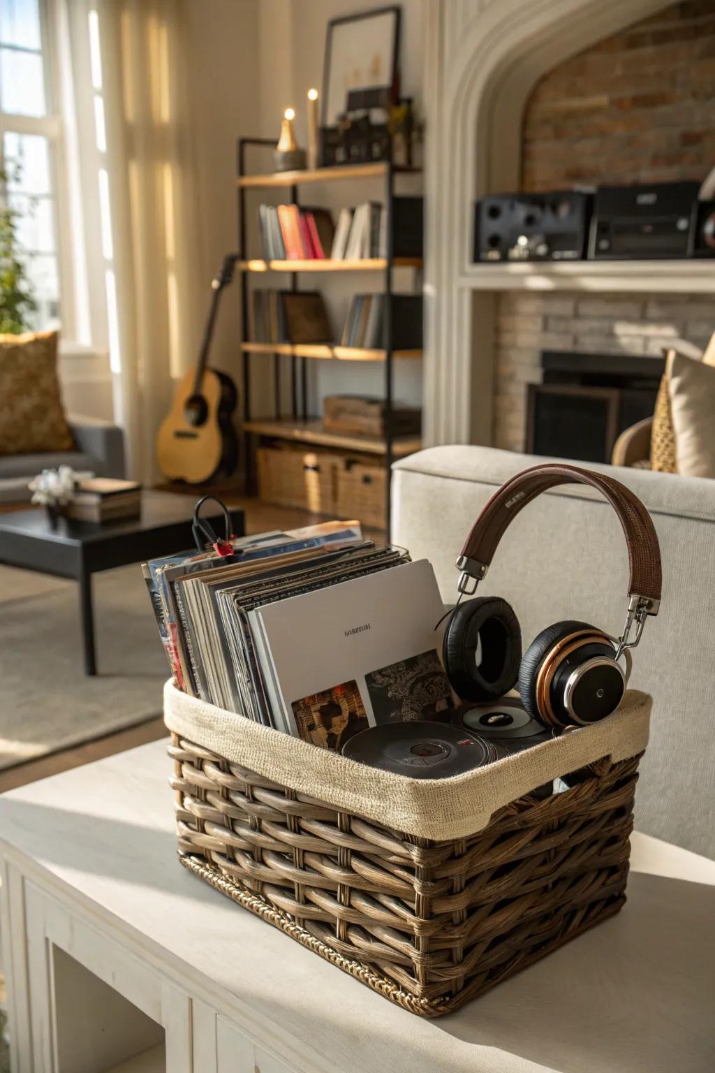 Indulge their passion with a music lover's basket.