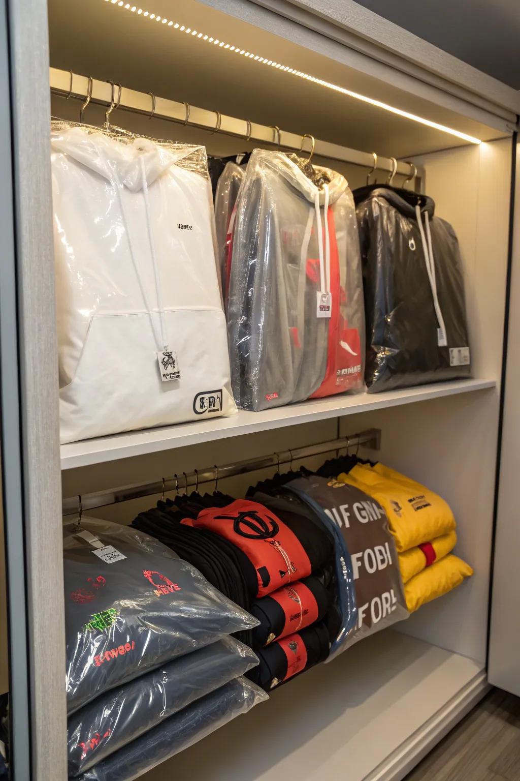 Seasonal storage rotations keep your hoodie collection organized and up-to-date.