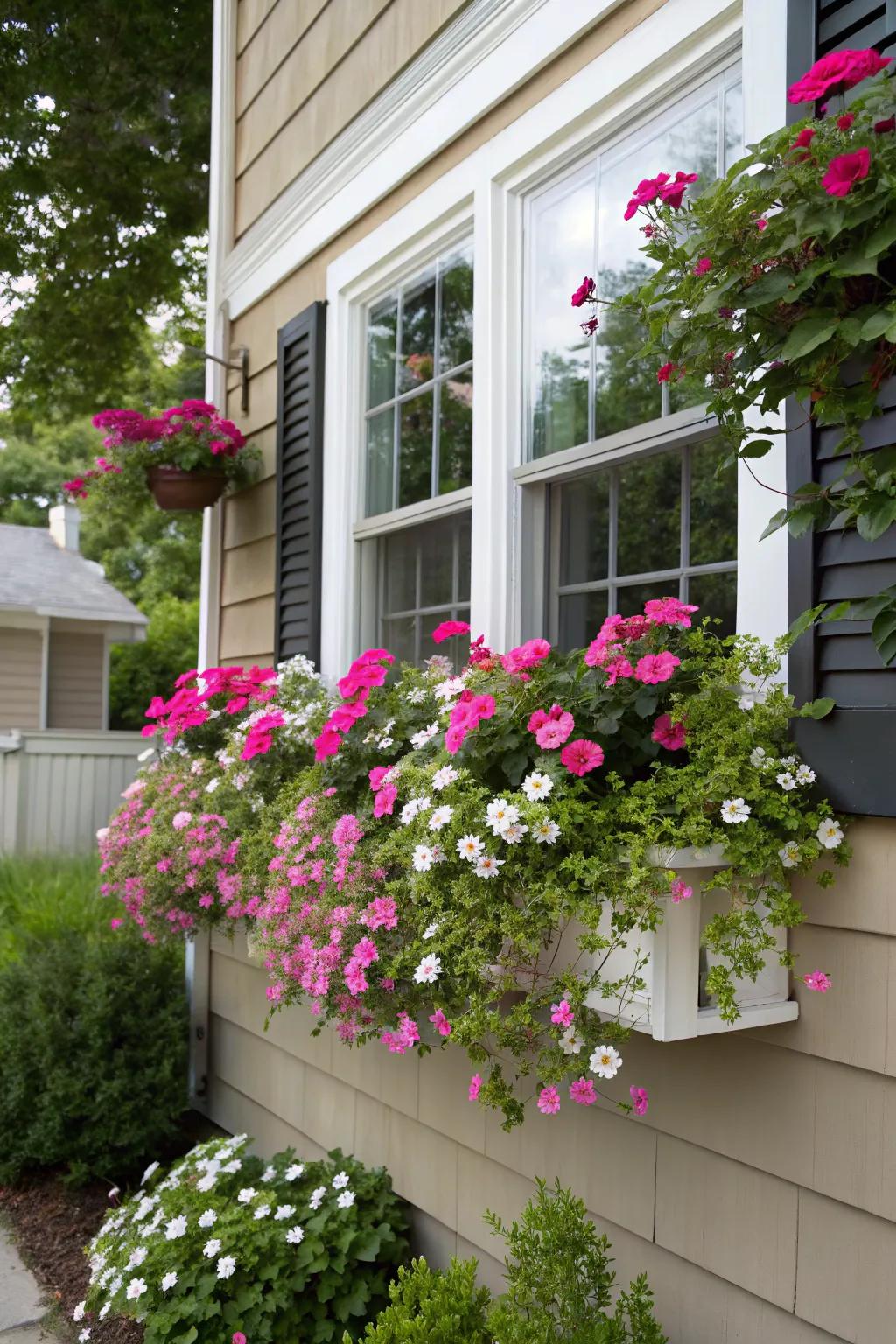 A blooming window box that adds curb appeal and charm.