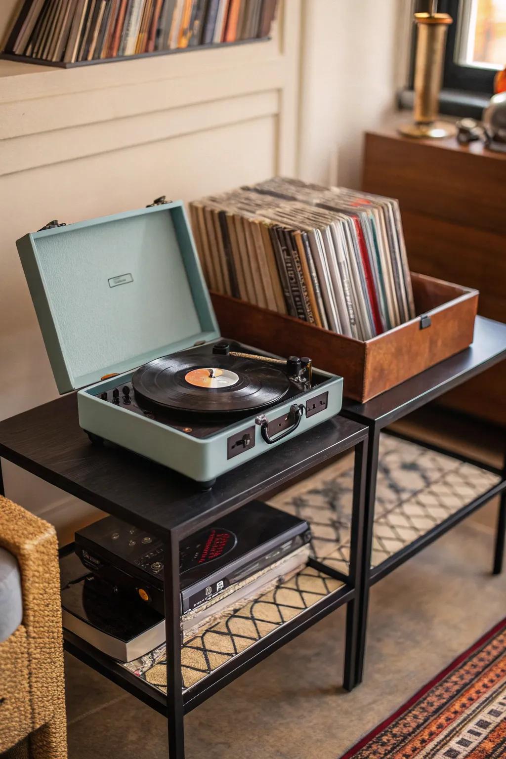 Rediscover classic tunes with this vintage vinyl collection.