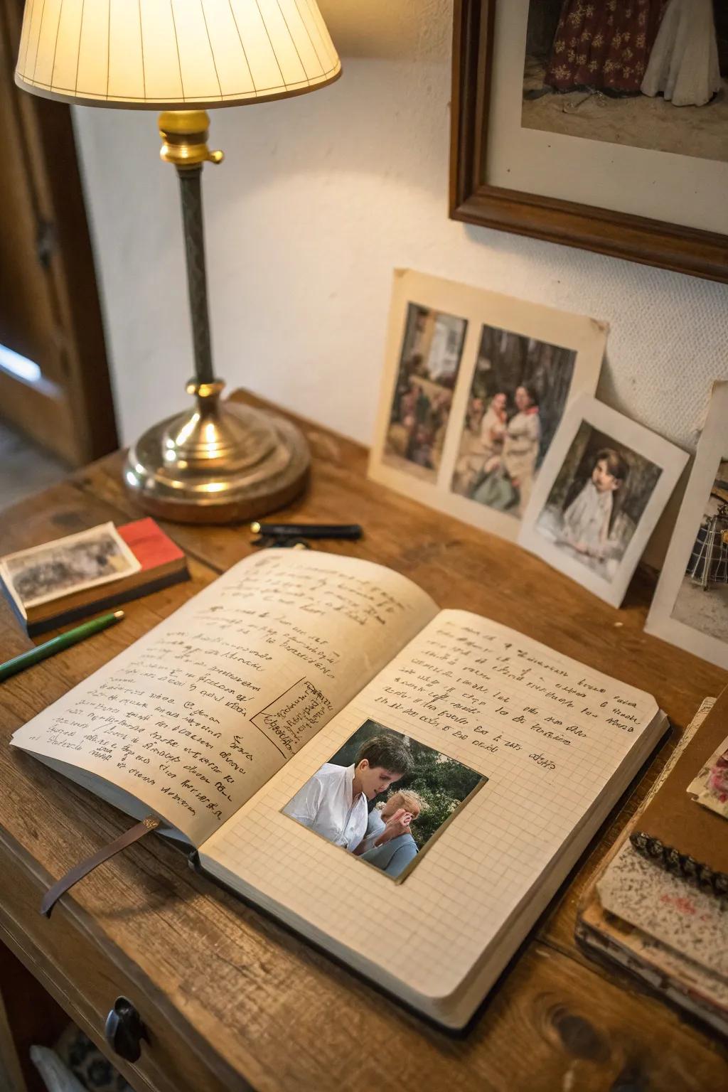 Storytelling journals capturing memories and connecting generations.