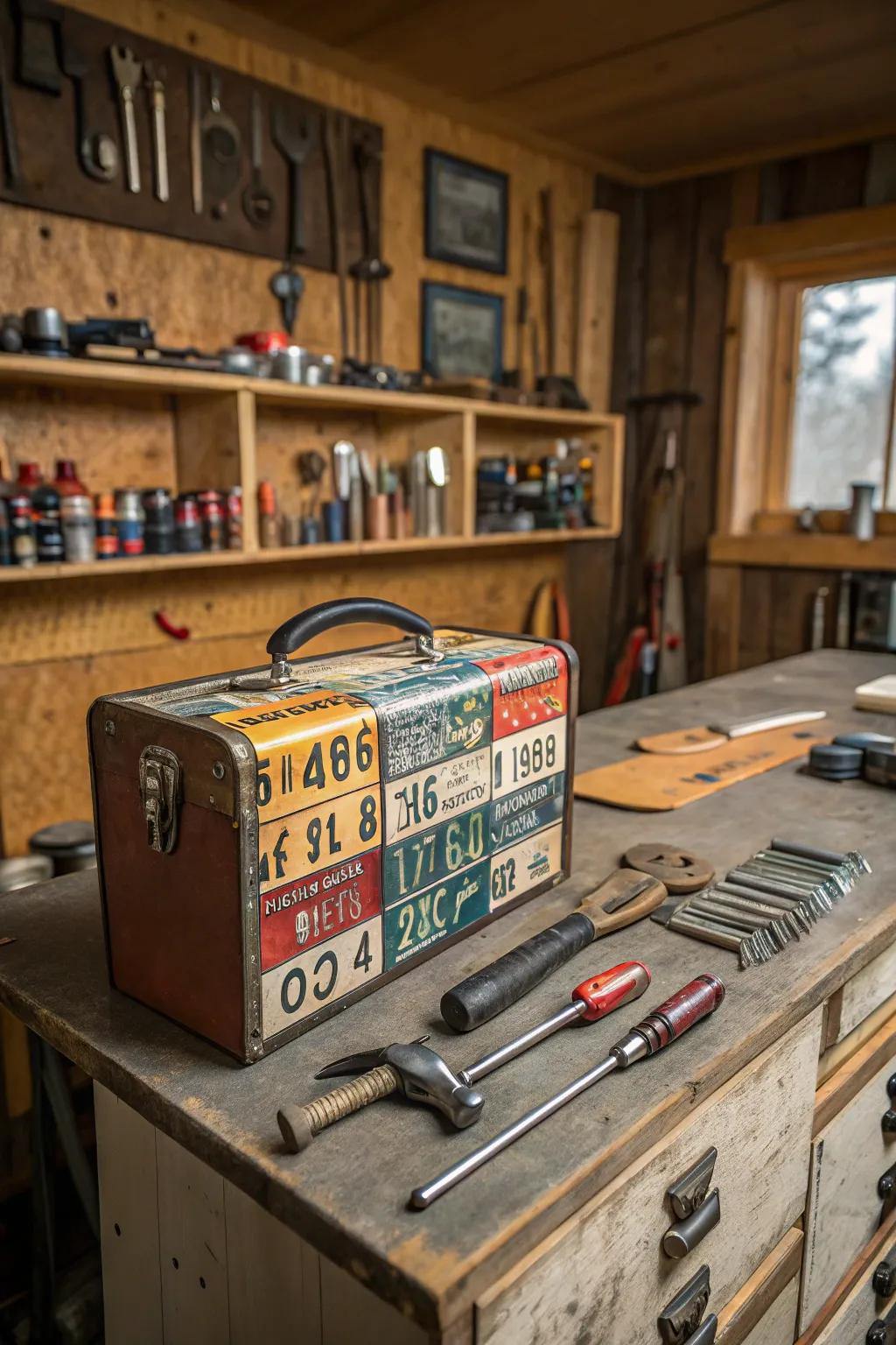 Store your tools in style with a DIY vintage toolbox.