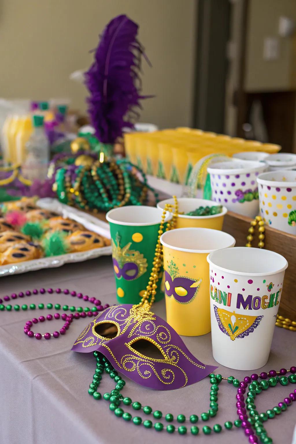 Thank your guests with thoughtful and festive Mardi Gras party favors.