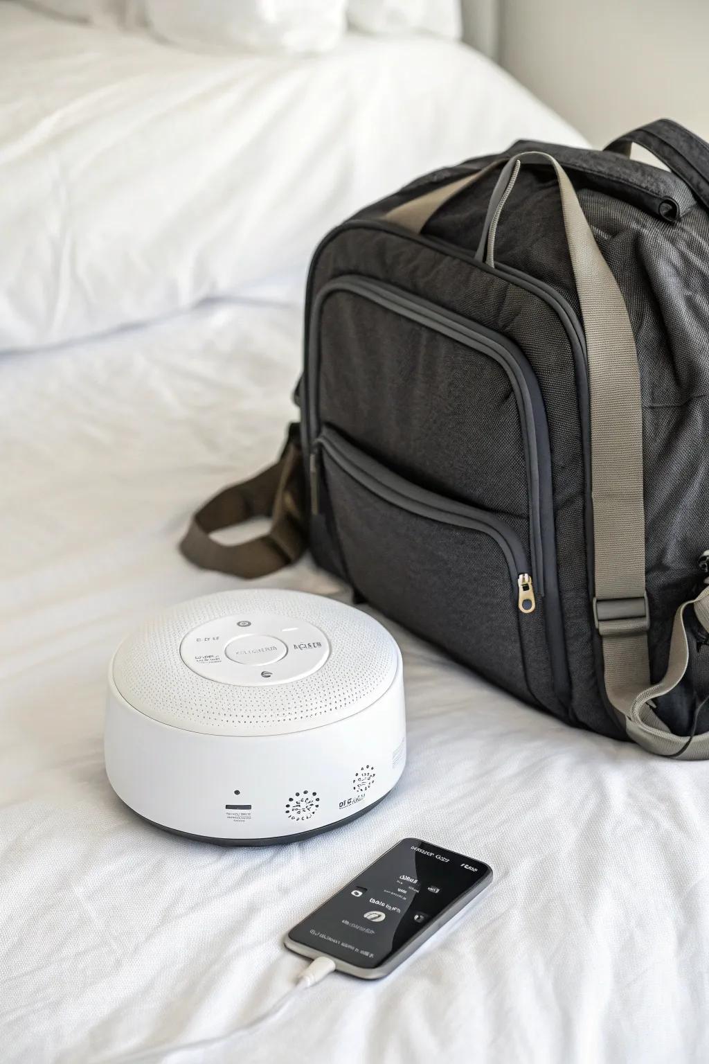 White noise machines create calm atmospheres anywhere.