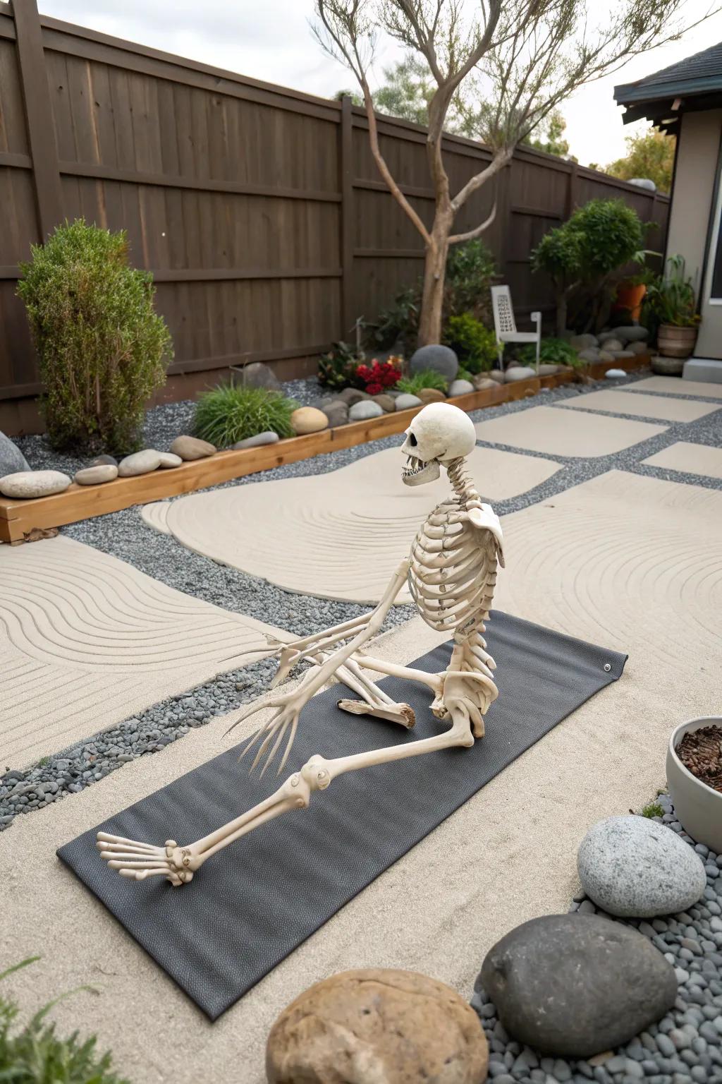 Skeleton Finding Zen with Yoga