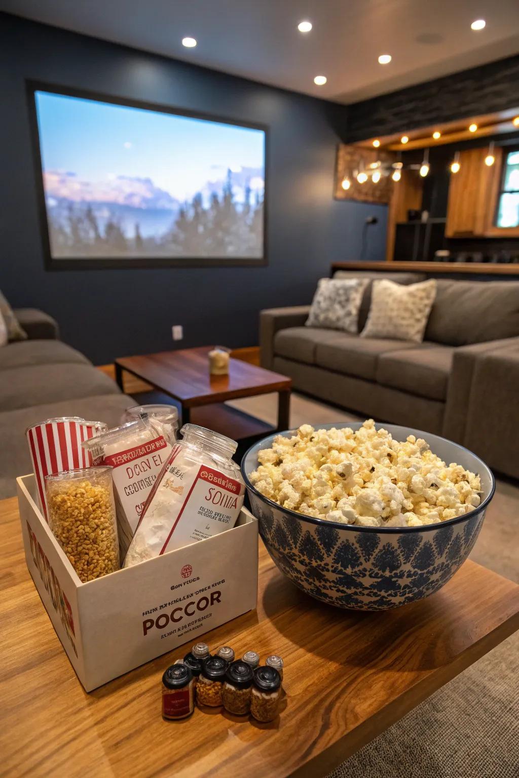 Make every movie night unforgettable with this DIY popcorn kit.