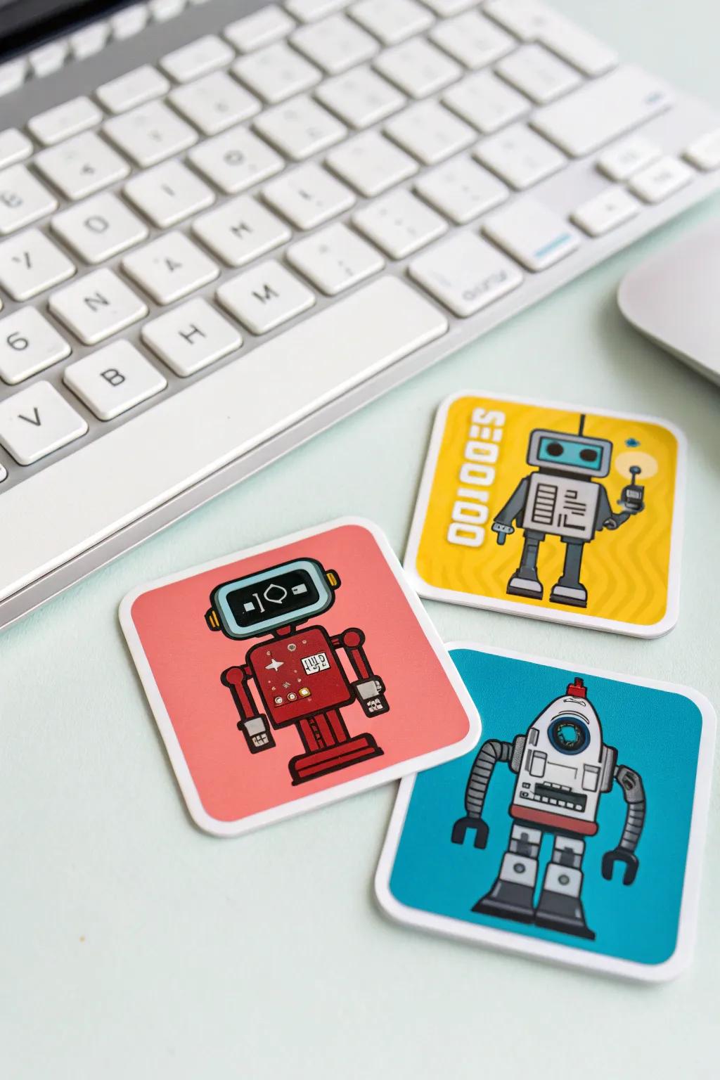 Tech-savvy stickers for the modern enthusiast.