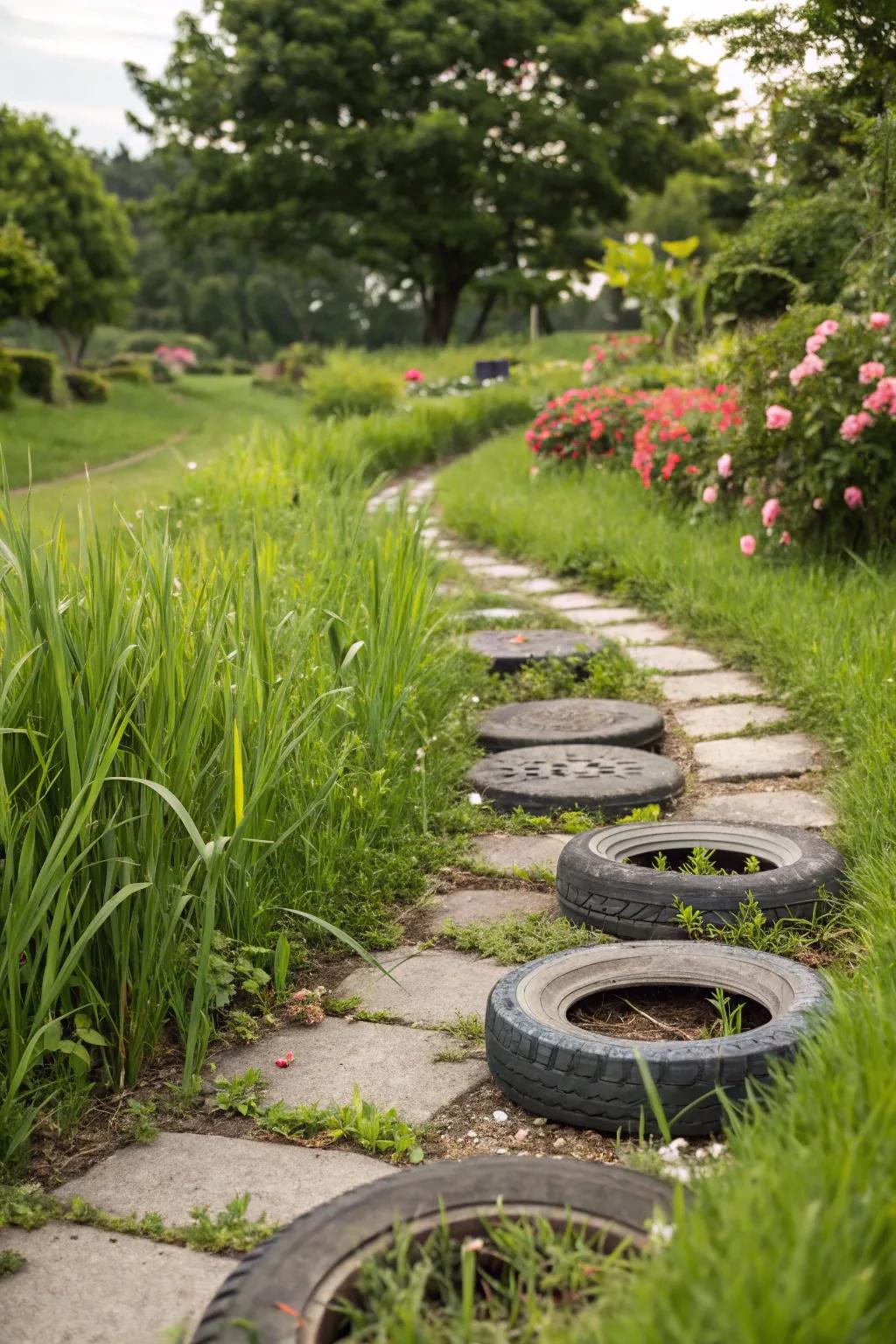 Create a Unique Tire Pathway