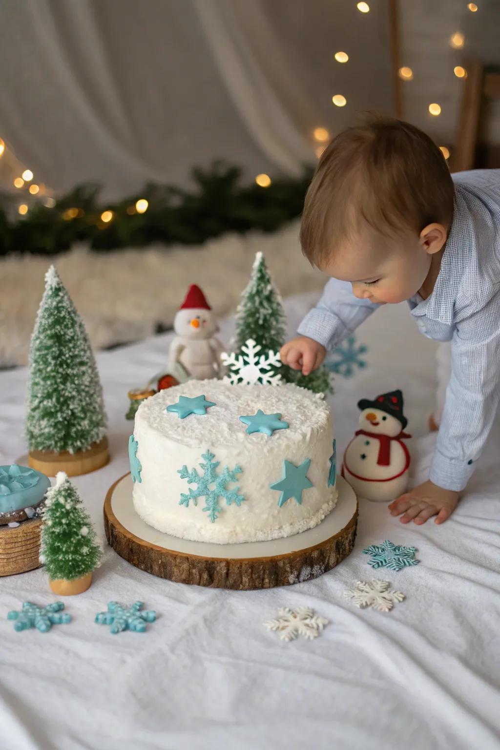 A cake smash is a messy yet adorable tradition.