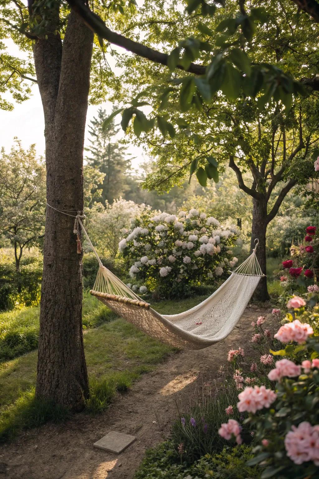 Swing into relaxation with a DIY hammock.