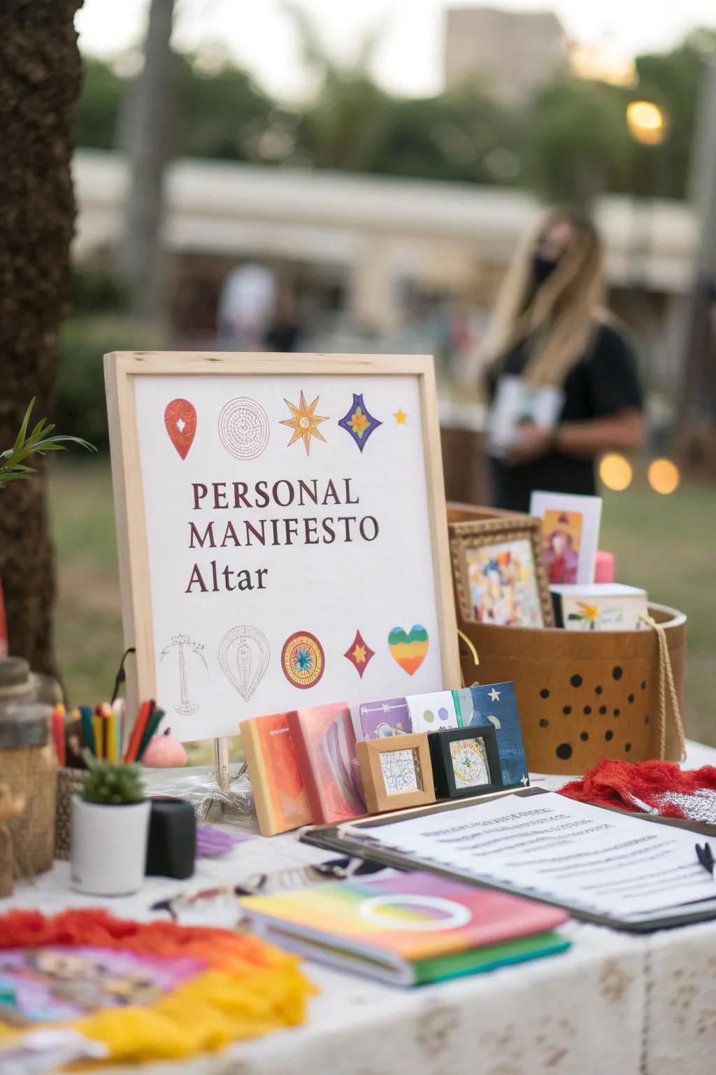 A personal manifesto altar that inspires your journey.