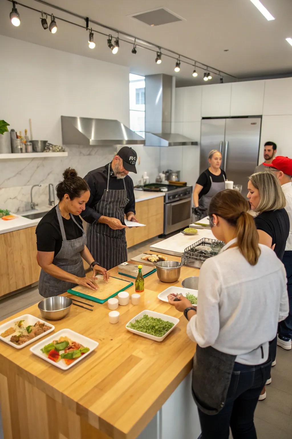 A gourmet cooking class that inspires culinary creativity.