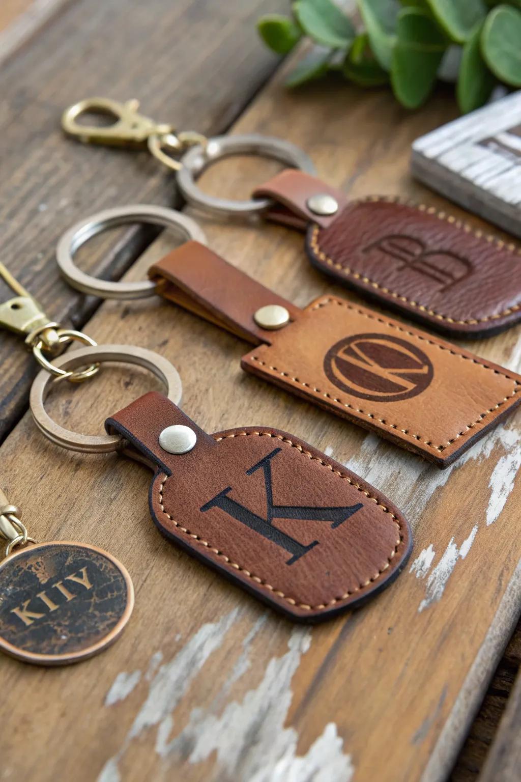 Custom keychains offer a portable memento of family ties.