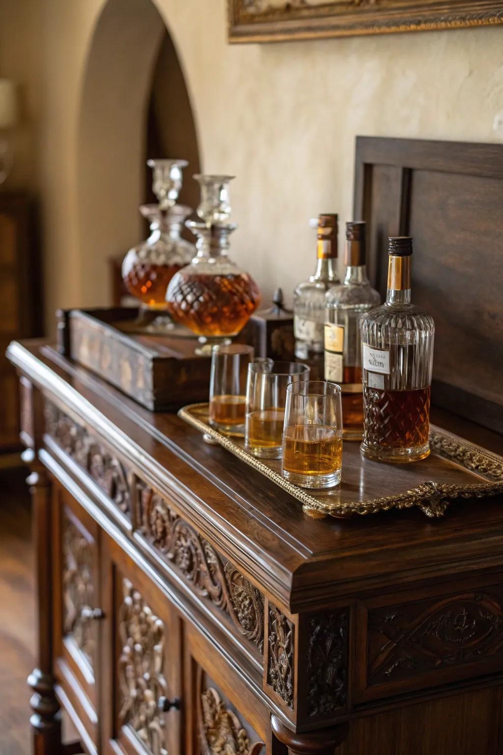 A whiskey tasting set for the connoisseur.