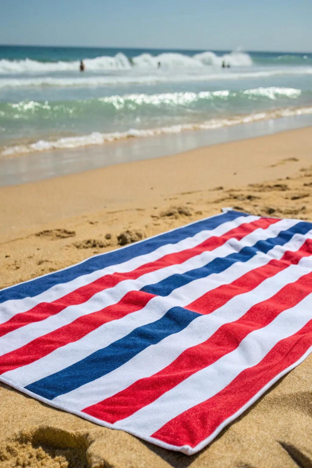 Sun and fun: A beach towel for summer celebrations