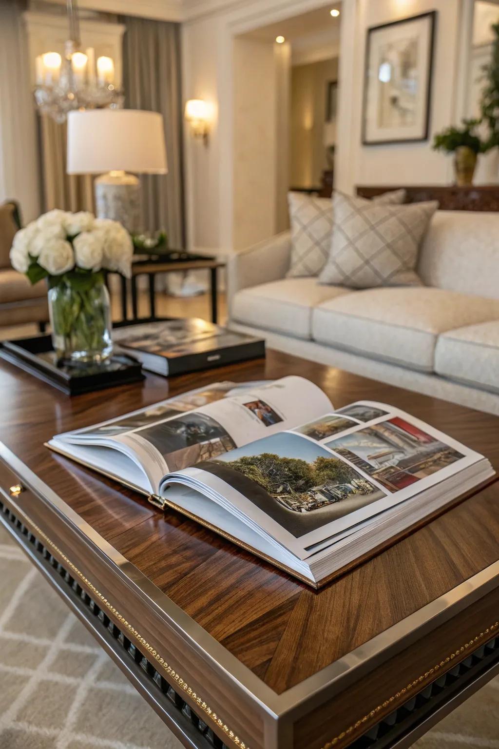 Inspire with a visually stunning coffee table book.