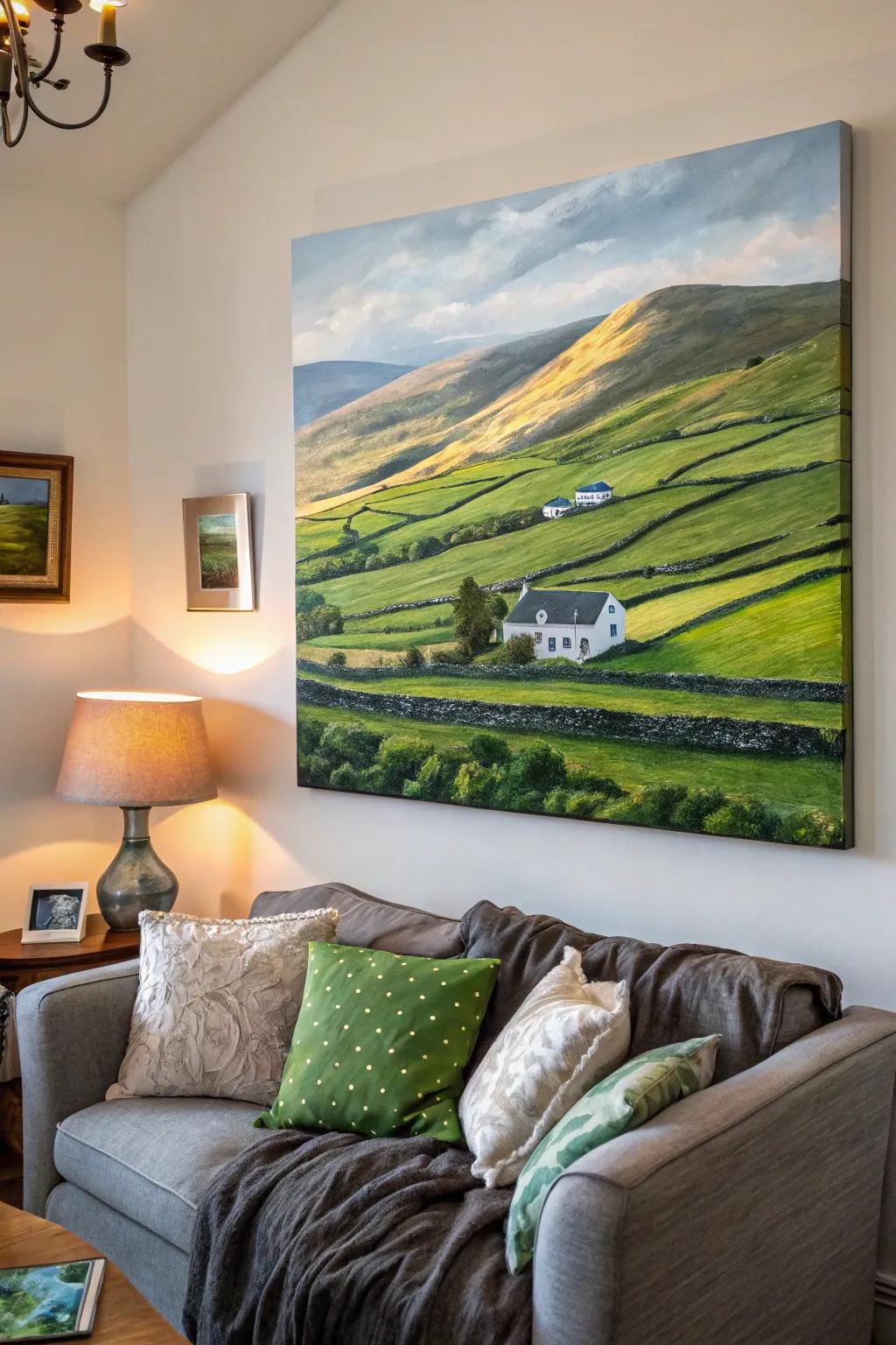 Irish wall art brings the beauty of Ireland's landscapes indoors.