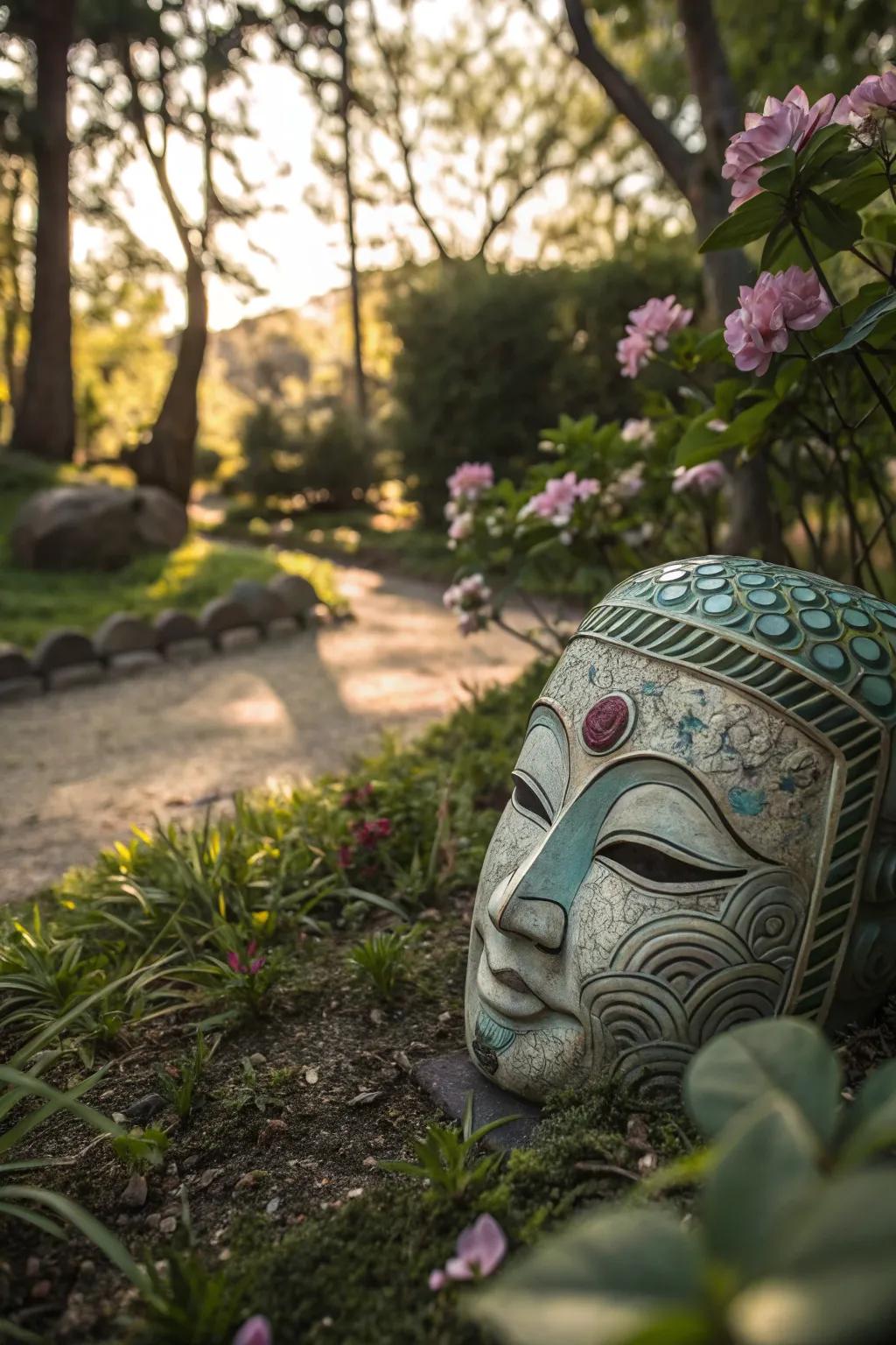 Zen garden: A serene design for meditation and relaxation.