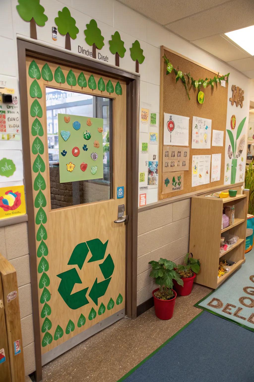 An eco-friendly door promotes sustainability and responsibility.