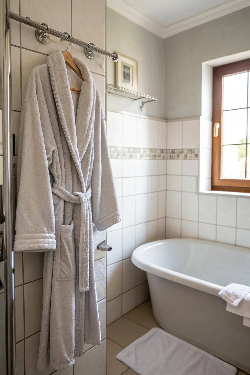 Soft bathrobes add a touch of luxury to your daily routine.